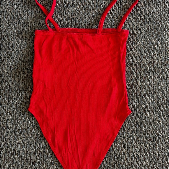 Forever 21 Tops - Forever 21 Red Bodysuit